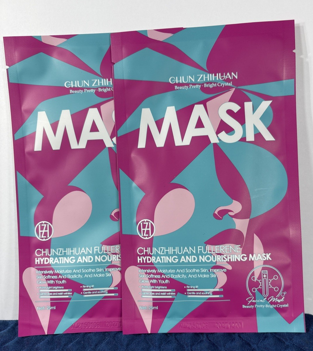 CHUN ZHIHUAN Hydrating Nourishing Mask Sheet for Face, Hyaluronic Acid